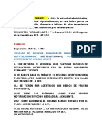 EJEMPLO DE PROVIDENCIA DE TRÁMITE ADMINISTRATIVA y CÉDULA DE NOTIFICACIÓN ADMINISTRATIVA