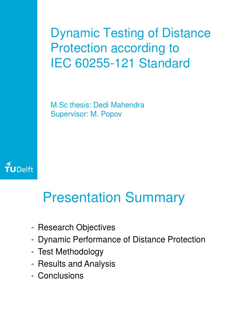 Dynamic Testing of Distance Protection | PDF | Relay | Electrical Impedance