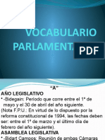 Vocabulario Parlamentario