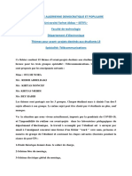 L3-Projet Fin Cycle - Licence Telecommunications