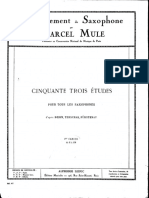 Mule, M. Cinquante Trois Tudes Pour Tous Les Saxophones. Vol I PDF