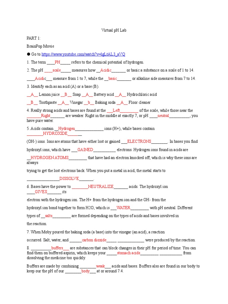 Ph Lab Done 1 Docx Ph Acid