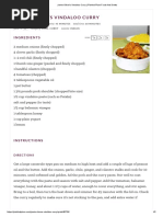 Jamie Oliver's Vindaloo Curry - Pickled Plum Food and Drinks