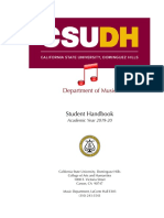 Music Student Handbook 2019-20