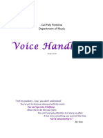 Voice Handbook: Cal Poly Pomona Department of Music