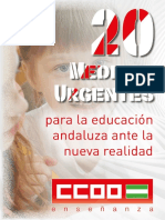 20 Medidas Urgente Educacion Andaluza