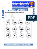 Busca Las Consonantes para Niños de 4 Años PDF