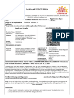 Aadhaar Update Form: 2020 Update (Mobile, Address,) Only Fields Mentioned Here Will Be Updated at ASK Center