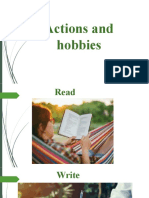 Actions and Hobbies