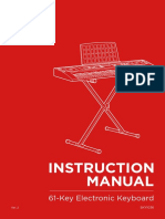 Instruction Manual: 61-Key Electronic Keyboard