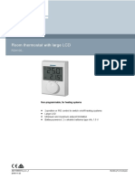 Room Thermostat With Large LCD: Non-Programmable, For Heating Systems