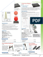 2-Axis Force Platform Force Platform: Typical Applications