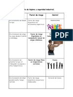 Protocolo de higiene y seguridad indutrial