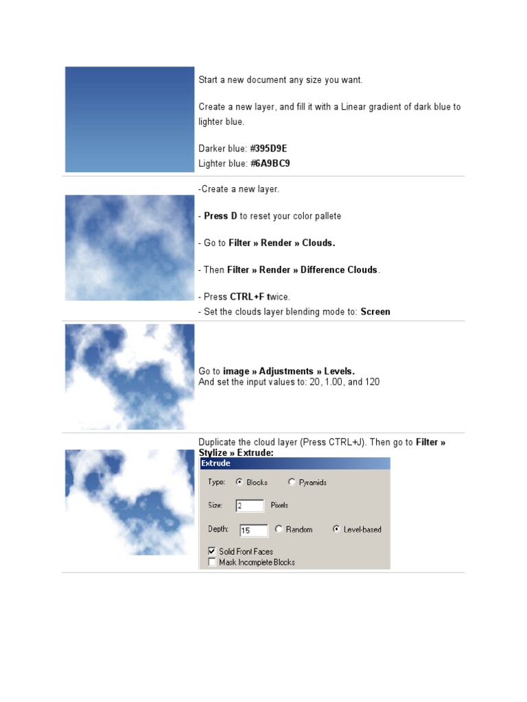 Creating Cloud Effects in Graphics | PDF | Teaching Methods & Materials