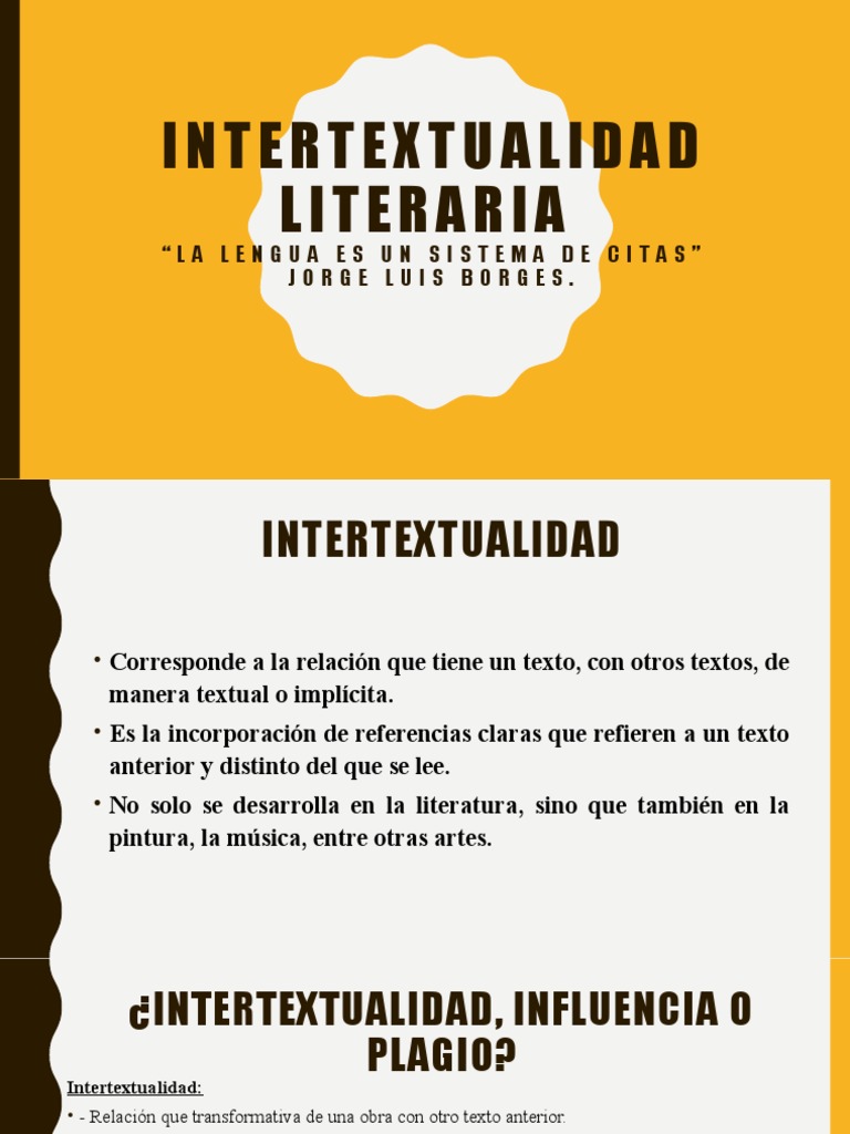 Intertextualidad en la Literatura | PDF