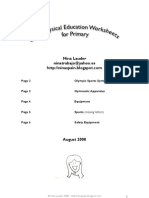 Download CLIL Physical Education Worksheets - Nina Lauder - August 2008 by Nina SN4780445 doc pdf