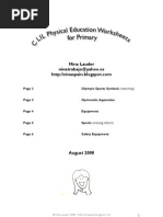 Download CLIL Physical Education Worksheets - Nina Lauder - August 2008 by Nina SN4780445 doc pdf