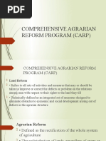 Comprehensive Agrarian Reform Program (Carp)