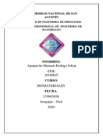 Segundo Trabajo de Investigación Biomateriales