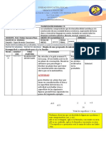 PLANIFICACIÓN SEMANAL Matematica Semana 9 BTU