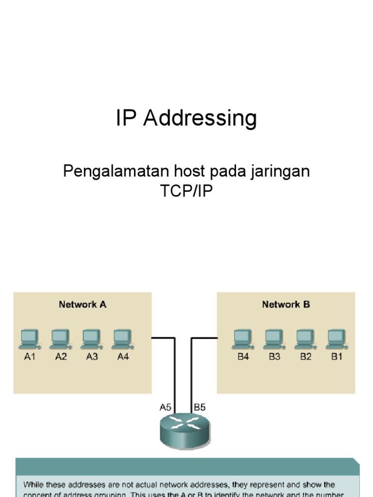 IP Addressing: Pengalamatan Host Pada Jaringan Tcp/Ip | PDF | Ip ...