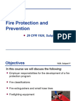 Fire Protection and Prevention: 29 CFR 1926, Subpart F