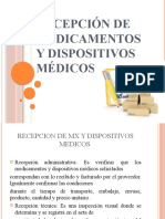 Recepción de Medicamentos Y Dispositivos Médicos