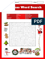 Christmas Word Search: Name Class Date