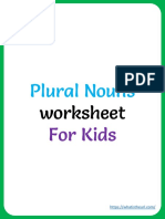Plural Nouns: Worksheet