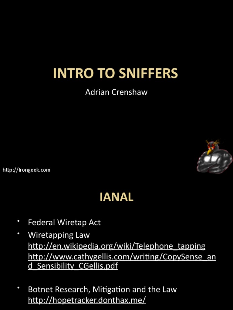 Intro to Network Sniffers by Crenshaw | PDF | Computer Network ...