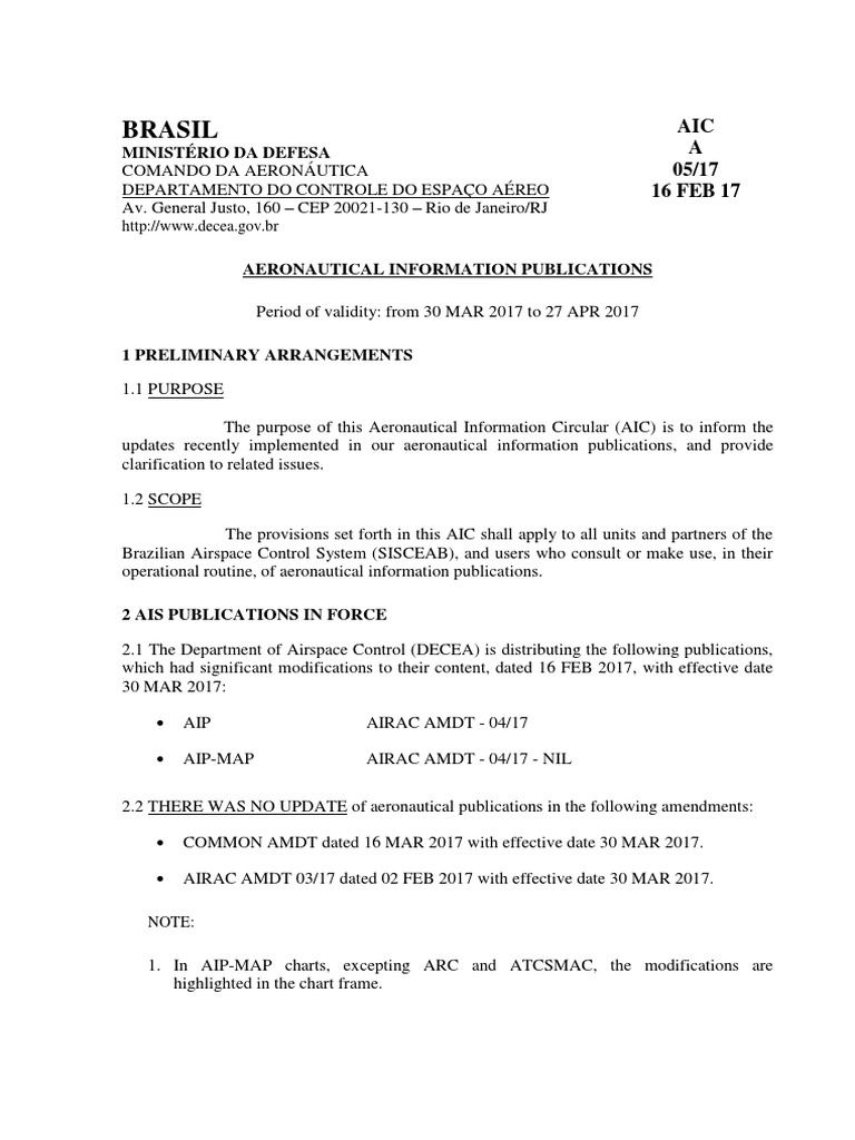 Aeronautical Info Updates 03/17 | PDF | Air Traffic Control | Aviation ...