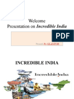 Welcome Presentation On Incredible India: Present