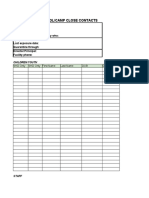 COVID-19 Close Contact Template - For CYP
