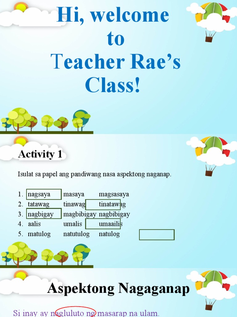 Aspektong Nagaganap | PDF