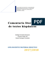 Comentario Literario de Textos Hispnicos PDF