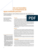 Fitorremediacion con humedales artificiales para el tratamiento de aguas residuales porcinas