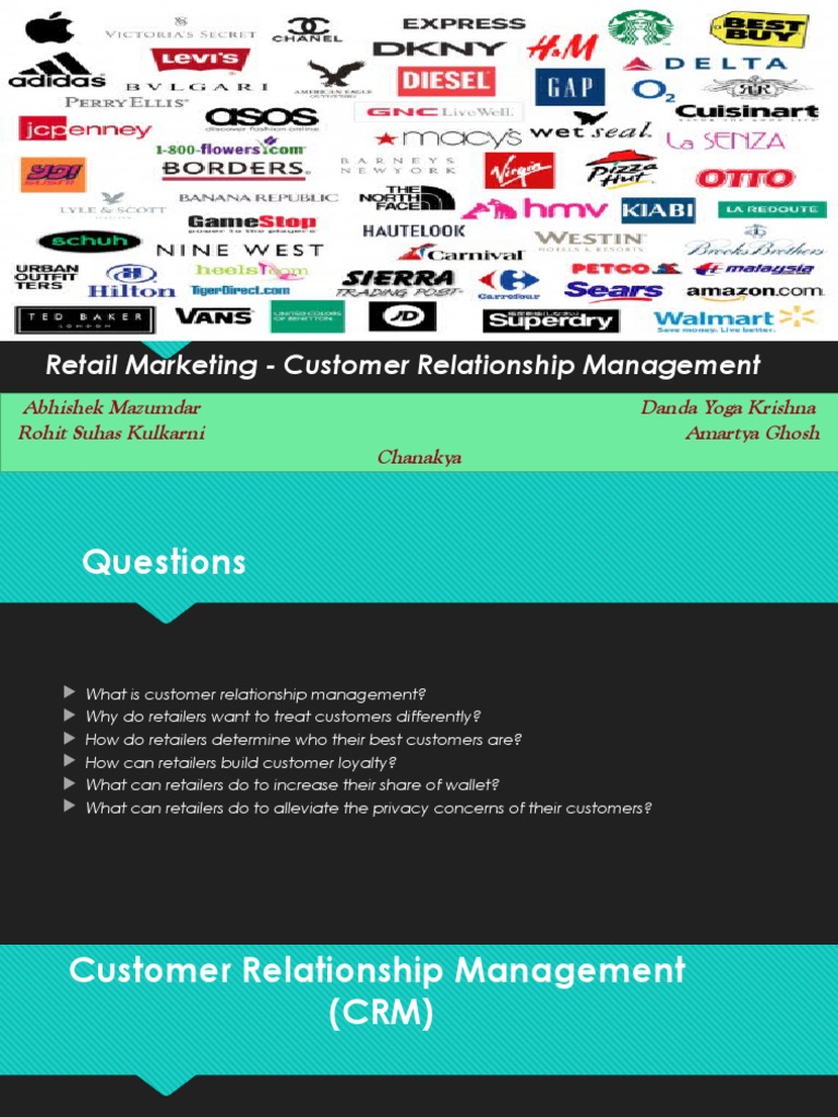 Retail Marketing - Customer Relationship Management | PDF | Retail ...