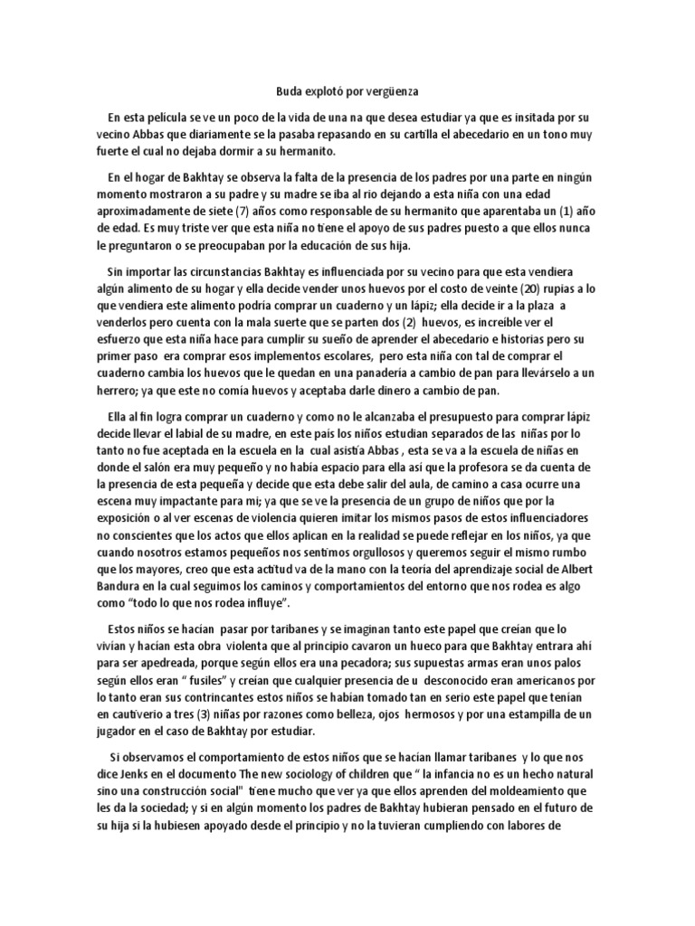 Buda explotó por vergüenza Donostia Kultura