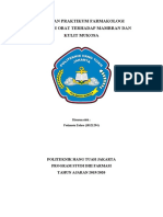 LAPORAN PRAKTIKUM FARMAKOLOGI Mukosa Kulit (FATIMATU ZAHRO 18121294)