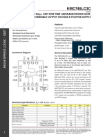 HMC746LC3C: 13 GBPS, Fast Rise Time And/Nand/Or/Nor Gate, W/ Programmable Output Voltage & Positive Supply