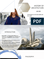 History of Architecture: Presentation On AR - Zaha Hadid and Her Works