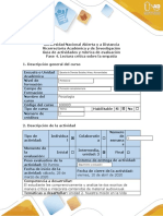 Guía de actividades y rúbrica de evaluación - Fase 4 - Lectura crítica sobre la empatía