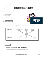 Complemento agente y voz activa-pasiva en oraciones