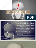 Chapter 2 KNOWING ONESELF