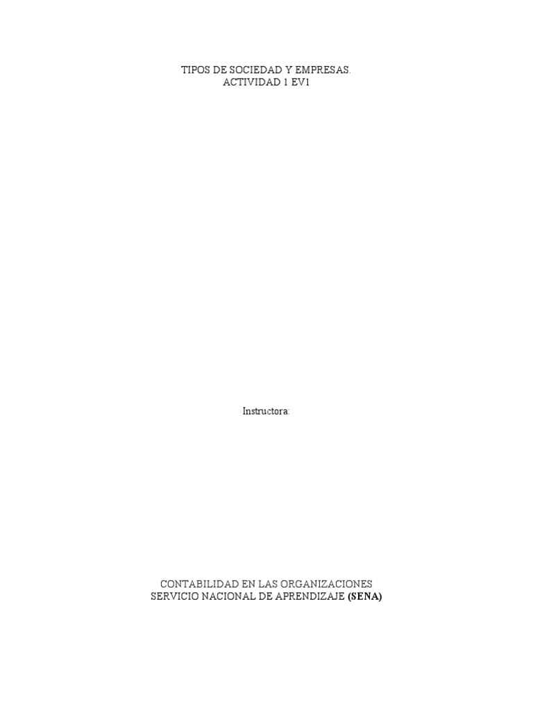 Clasificación de Empresas y Sociedades | PDF | Economias | Business