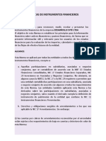 Política Instrumentos Finacieros