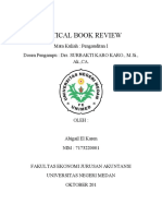 Critical Book Review: Mata Kuliah: Pengauditan I Dosen Pengampu: Drs. SURBAKTI KARO KARO., M.Si., Ak.,CA