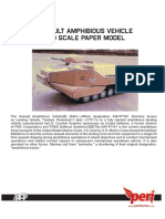 Assault Amphibious Vehicle 1:50 Scale Paper Model: .Perikertas
