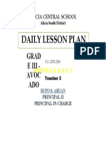 Daily Lesson Plan: Grad Eiii-Avoc ADO