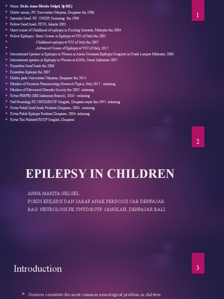 Epilepsy in Children | PDF | Epilepsy | Epidemiology